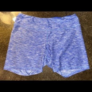 RBX Blue and White Heather Spandex Shorts